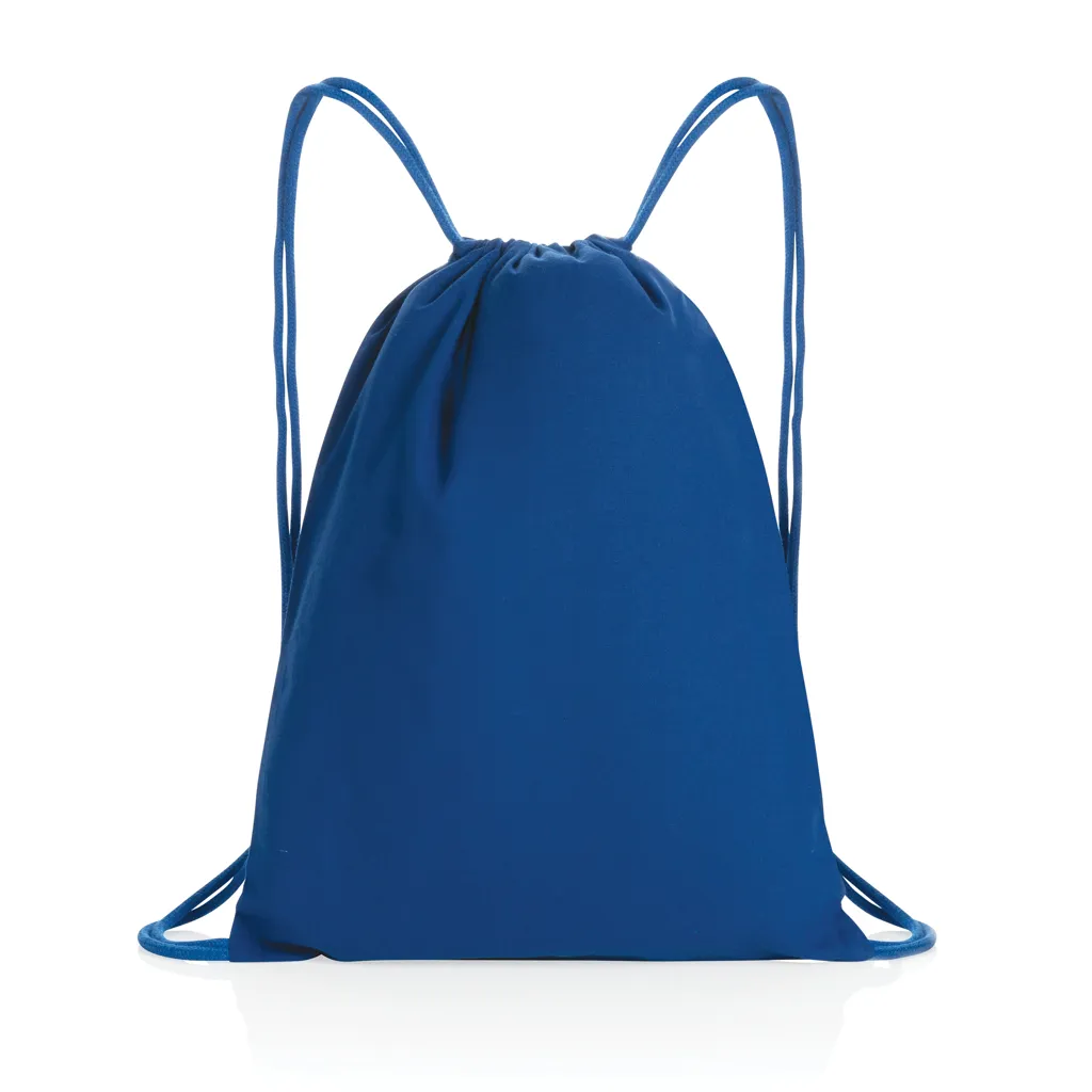 Impact AWARE™ recycelter Baumwoll-Sportbeutel 145gr, blau – Bild 3