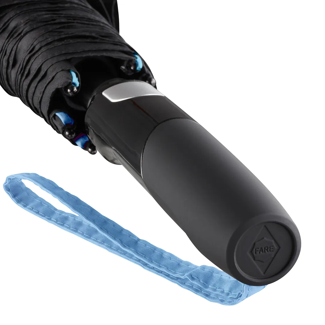 AC-Midsize-Stockschirm FARE® Seam, schwarz-blau – Bild 9