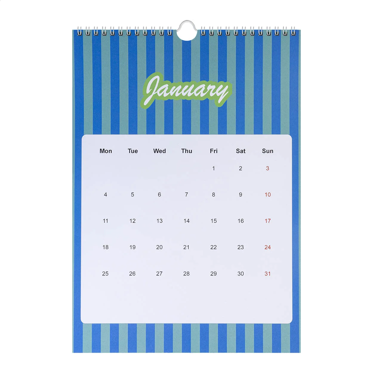 Individueller Wandkalender CreaDate Wall A4, weiß – Bild 7