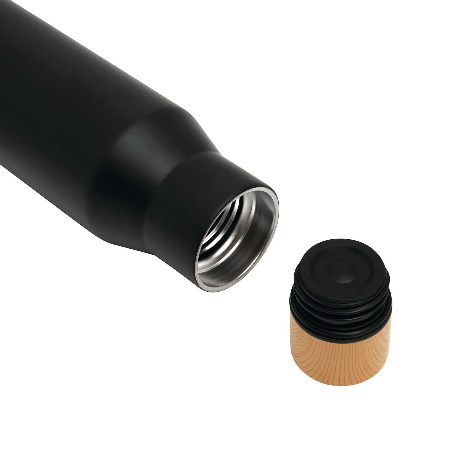 DRINK NOBLY - Vakuum-Isolierflasche, schwarz – Bild 4