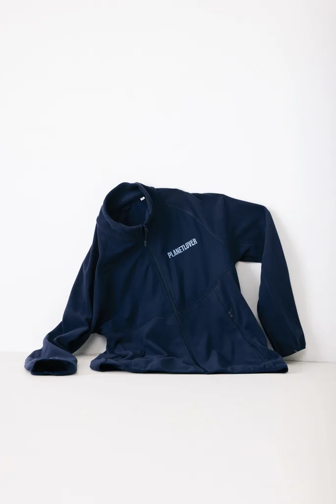 IQONIQ Talung Mikrofleece Jacke aus recyceltem Polyester, navy blau – Bild 4