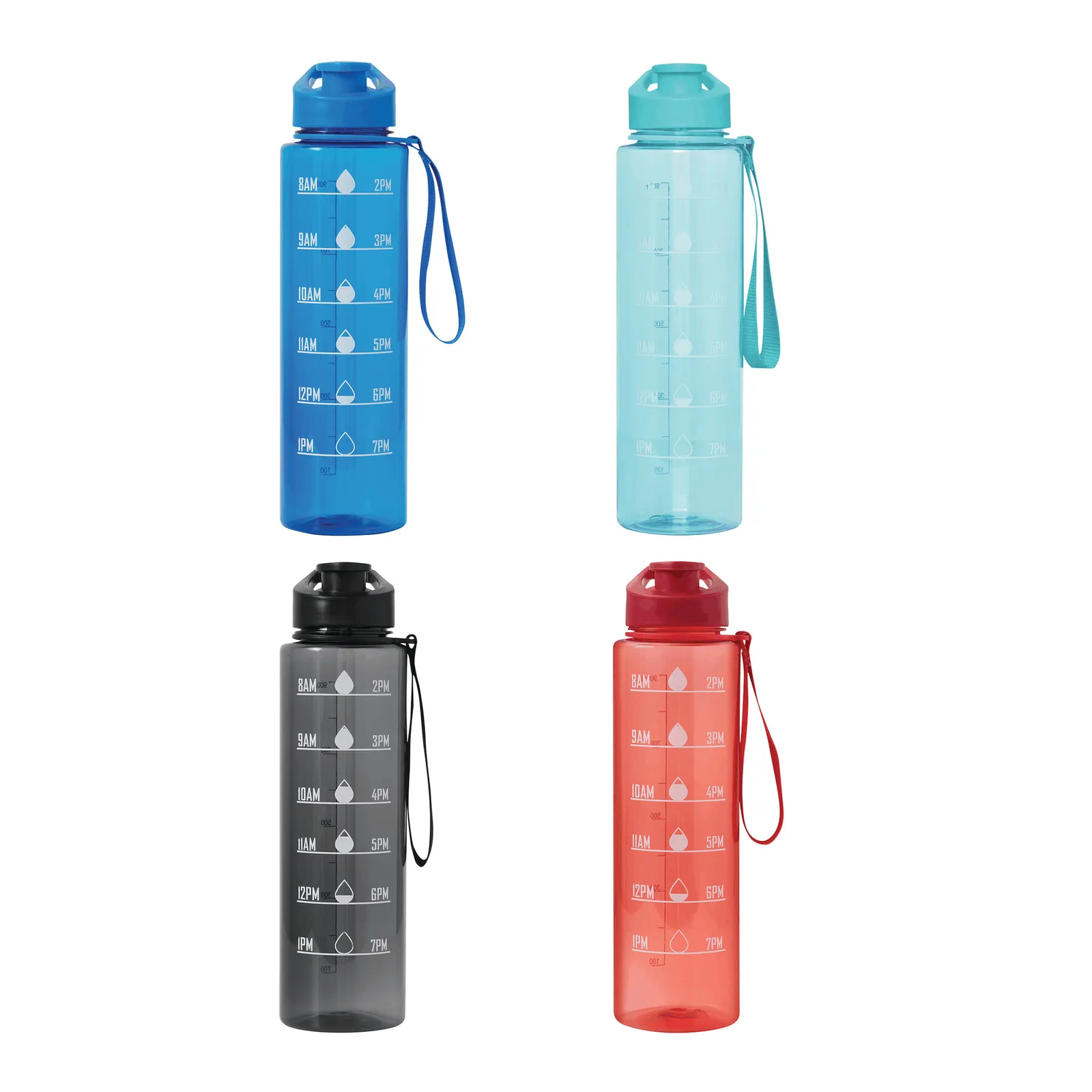 AQUA LEVEL - Sport-Trinkflasche, rot – Bild 9