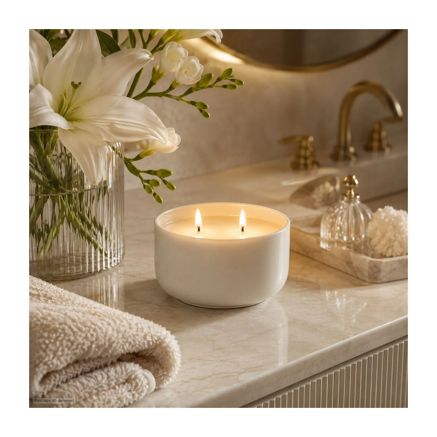 ROMOSCENT® Aromakerze Cozy Home, weiß – Bild 12