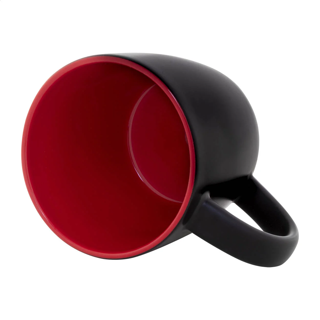 Tasse Sculptus, rot, schwarz – Bild 4