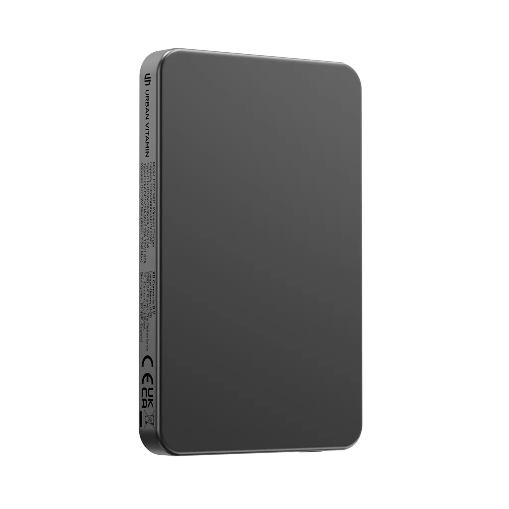 Urban Vitamin Marin 5.000mAh magnet. 15W Wireless Powerbank, schwarz – Bild 4