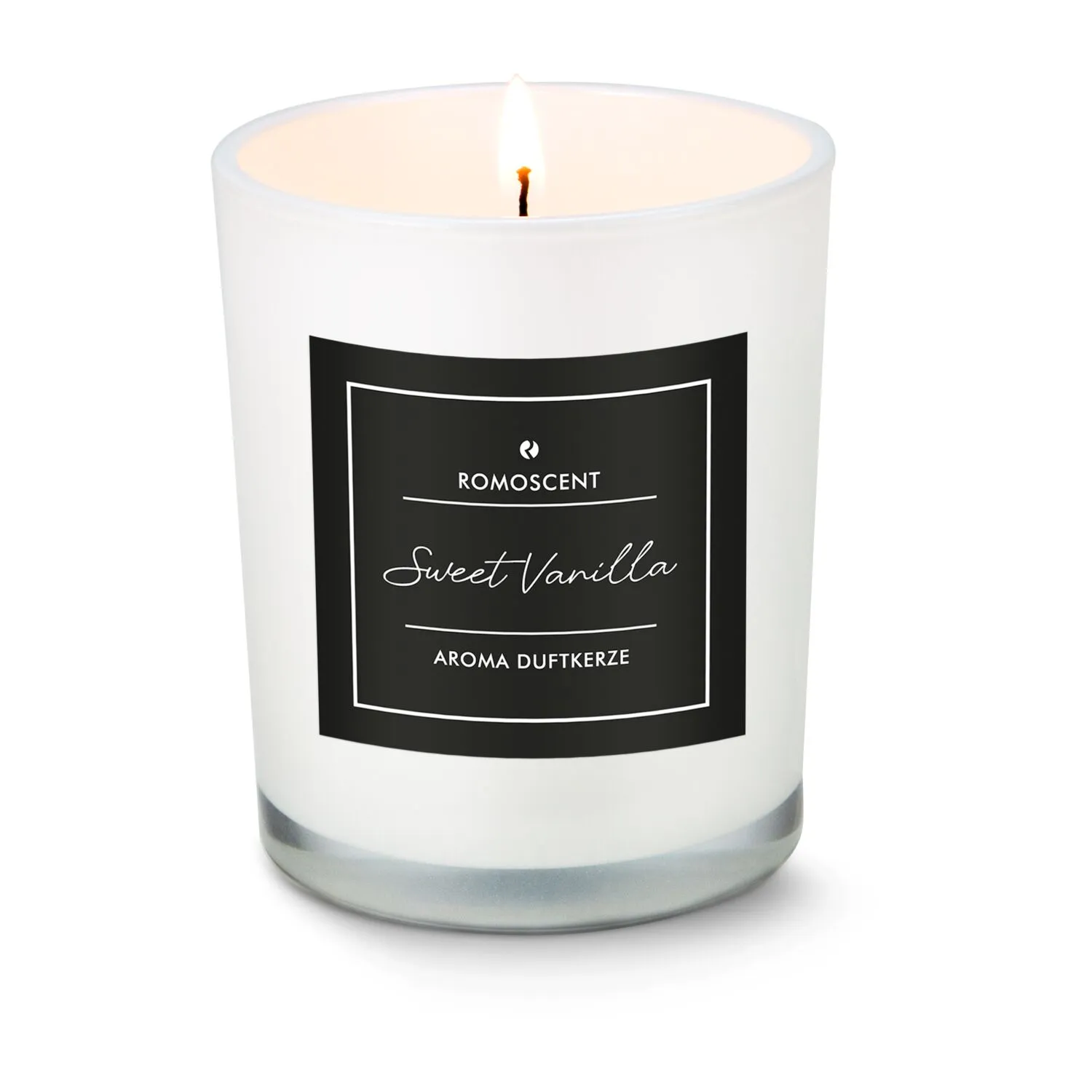 ROMOSCENT® Aromakerze Sweet Vanilla, schwarz-weiß – Bild 8