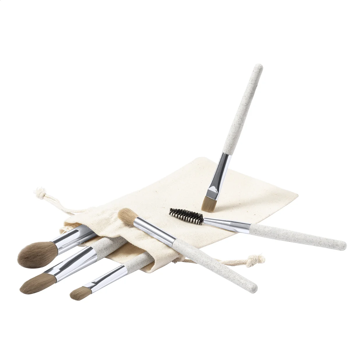 Makeup-Bürstenset Strokes, natur – Bild 2