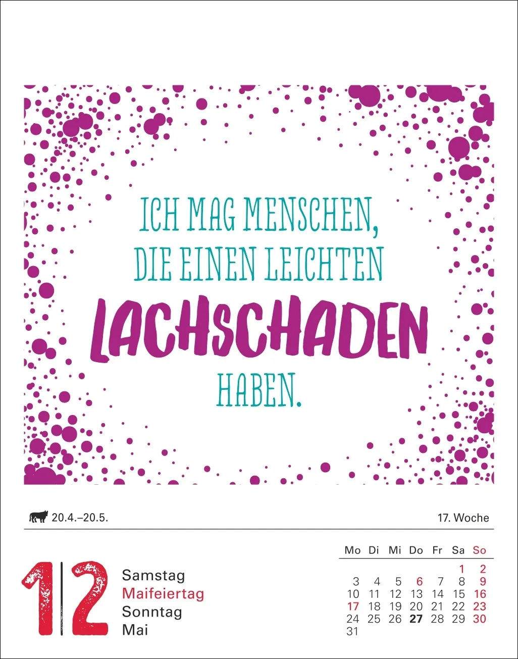 Lange Rede kurzer Gin Tagesabreißkalender 2027 – Bild 2