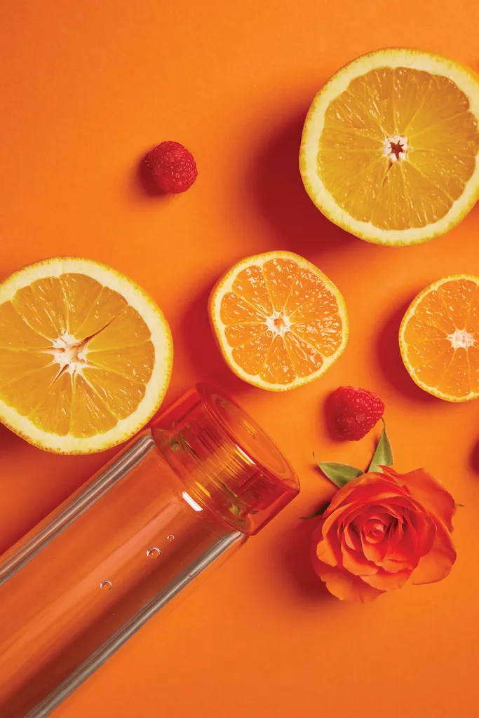 VINGA Cott RCS RPET-Wasserflasche, orange – Bild 5