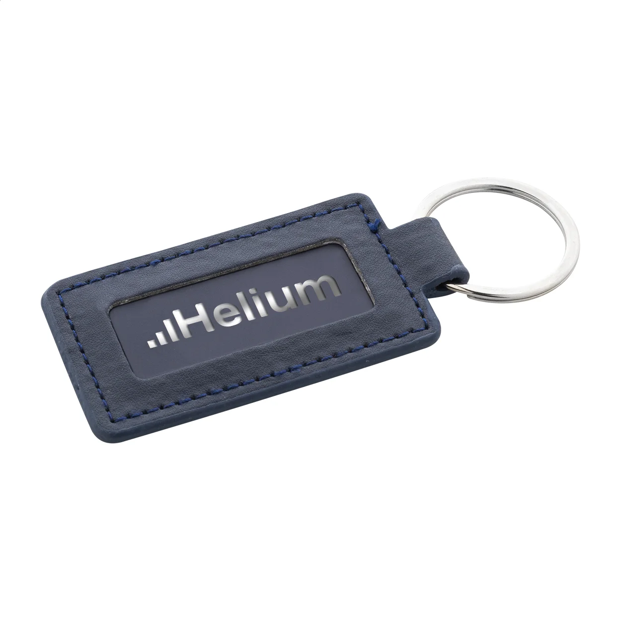 Schlüsselanhänger RPU ShineKey Rect, dunkelblau – Bild 2
