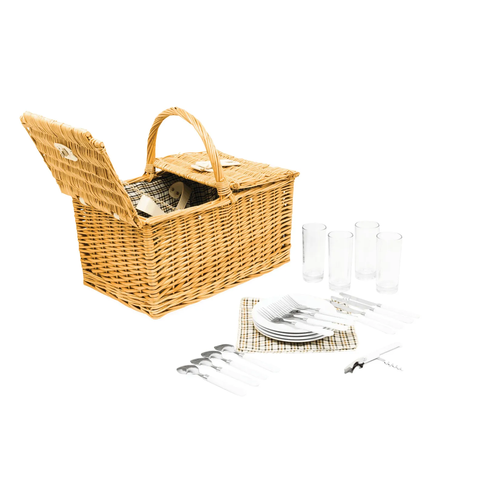 STANLEY PARK - Weiden-Picknickkorb braun, braun – Bild 5