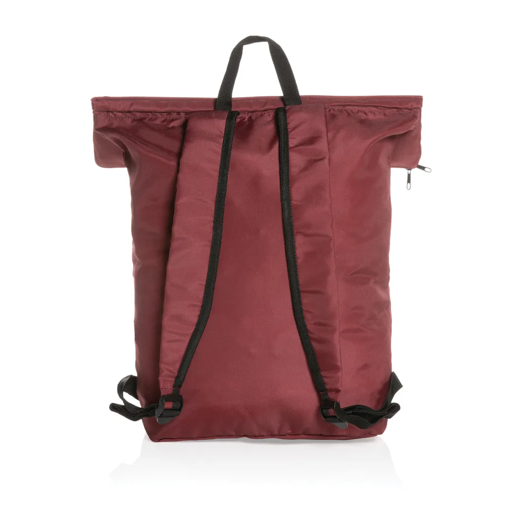 Dillon AWARE™ RPET faltbarer Lightweight-Rucksack, rot – Bild 4