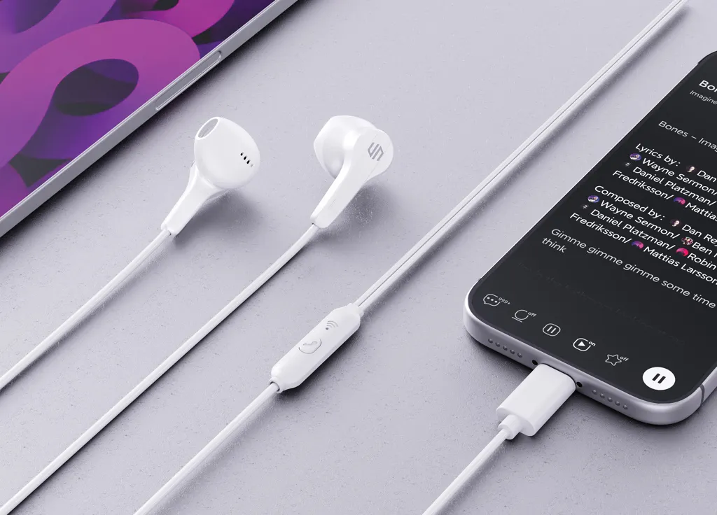 Urban Vitamin Hartford kabelgebundene RCS In-Ear-Kopfhörer, weiß – Bild 5