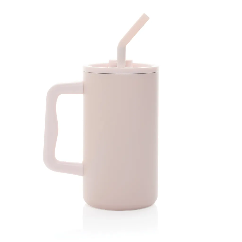 Cube Becher aus RCS recyceltem Stahl 800ml, rosa – Bild 3