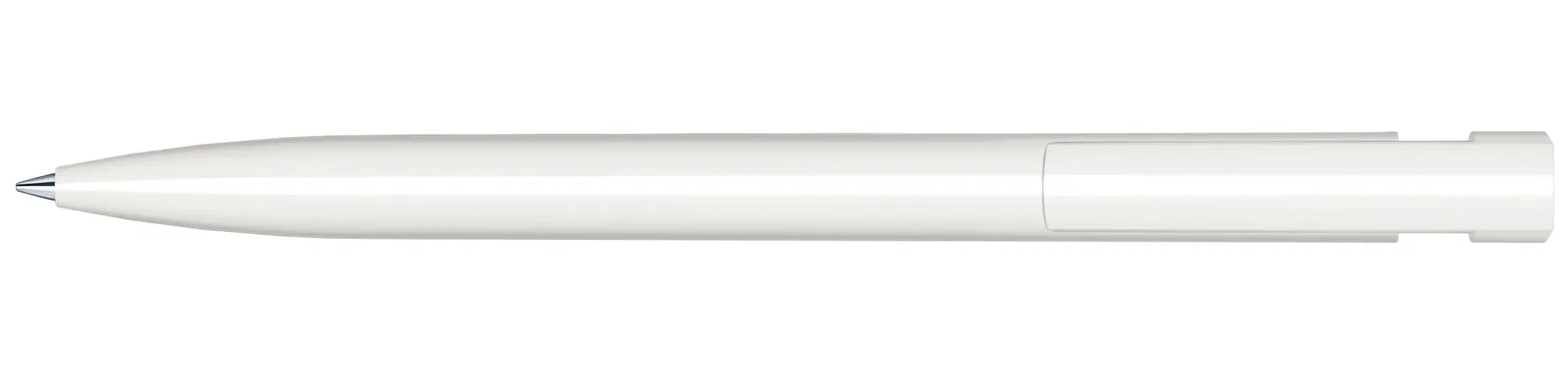 Liberty Polished Basic Druckkugelschreiber, Weiß - Cool Gray 9 – Bild 3