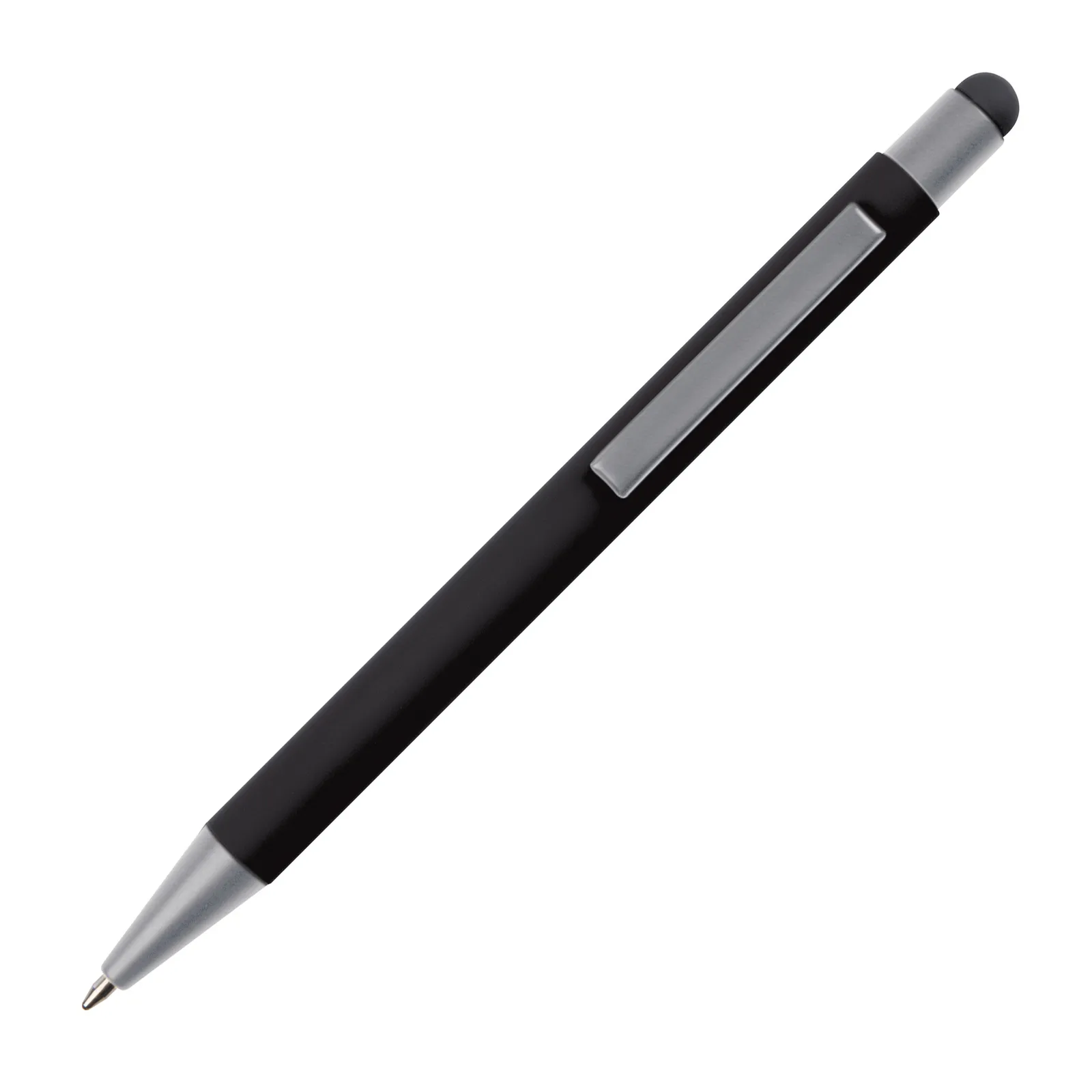 Metall Kugelschreiber mit Touch-Pen Rio, schwarz – Bild 3