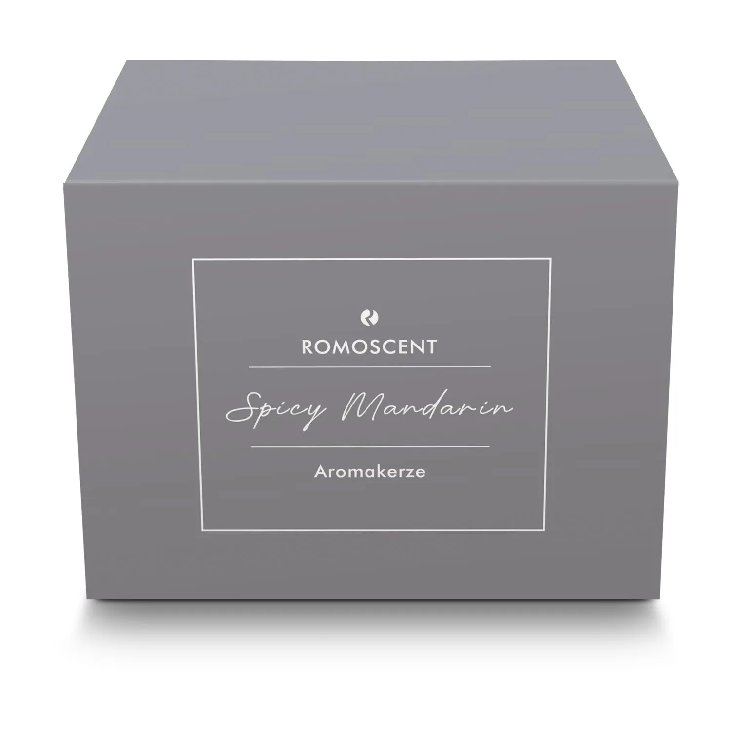 ROMOSCENT® Aromakerze Spicy Mandarin, grau – Bild 11