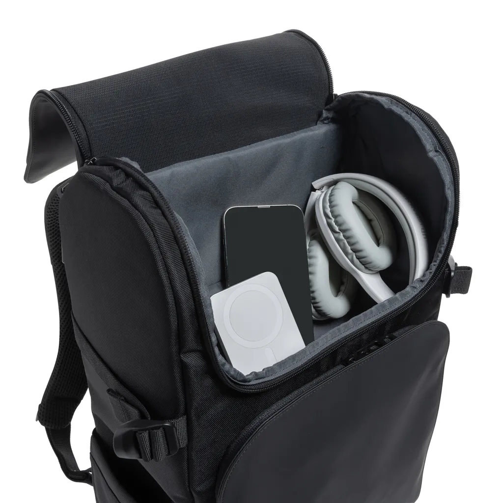 Pascal AWARE™ RPET Deluxe Weekend Rucksack, schwarz – Bild 9