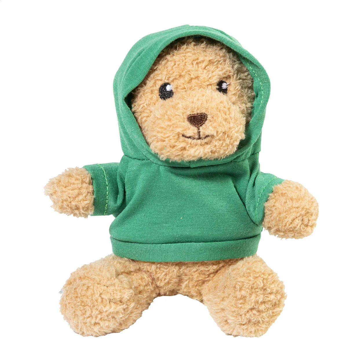 Plüsch-Teddybär Hobear mit Hoodie, grün – Bild 4