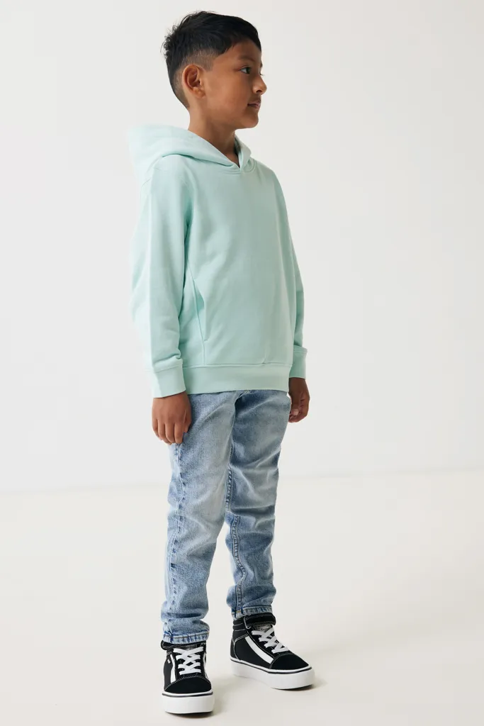 IQONIQ Yengo KidsHoodie mit Seitentaschen aus rec. Baumwolle, crushed mint – Bild 7