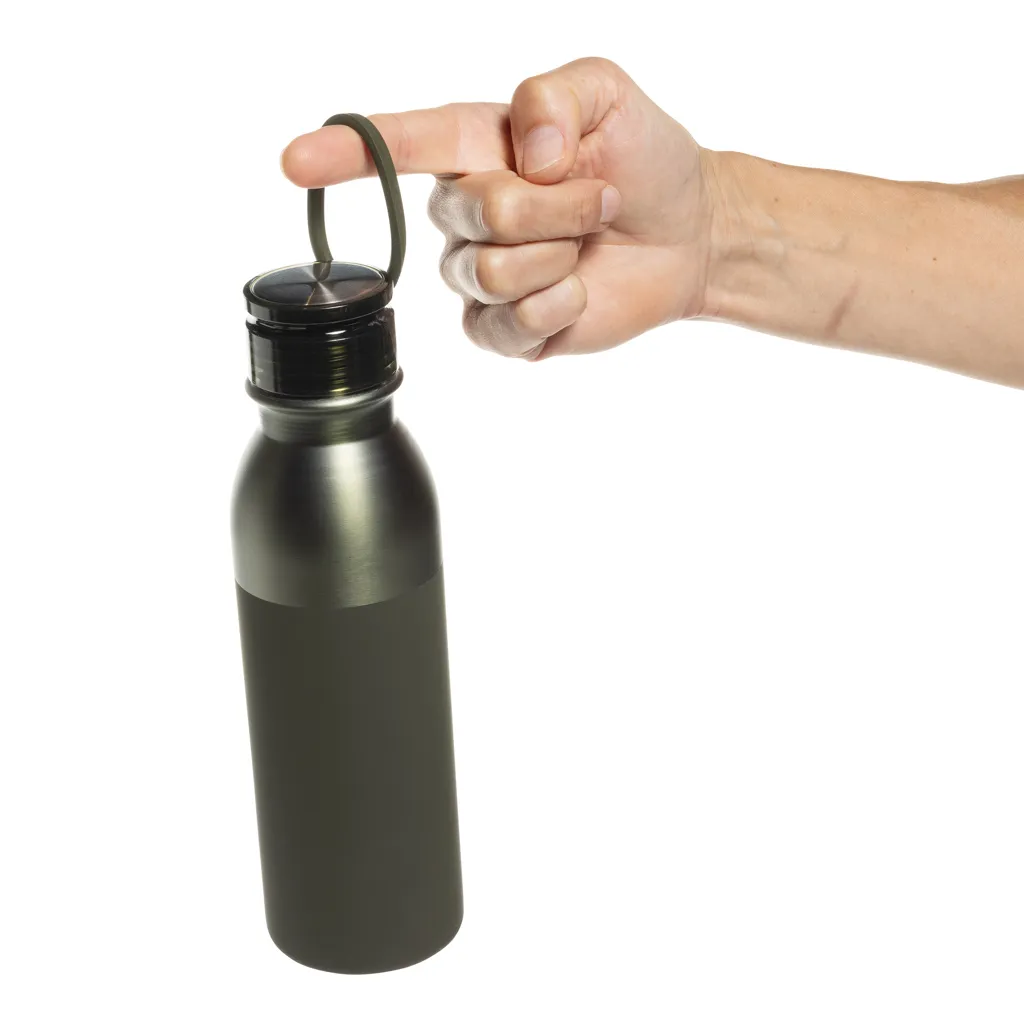Duoloop einwändige Trinkflasche aus RCS rec. Stahl 780ml, grün – Bild 5