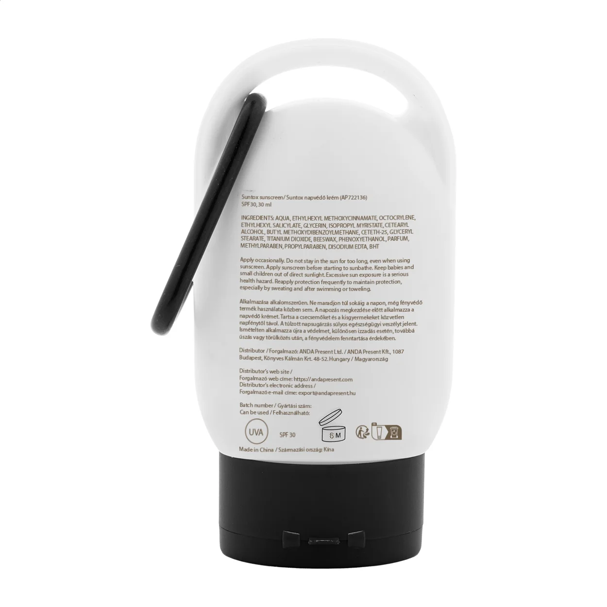 Sonnencreme Suntox, schwarz, weiß – Bild 3
