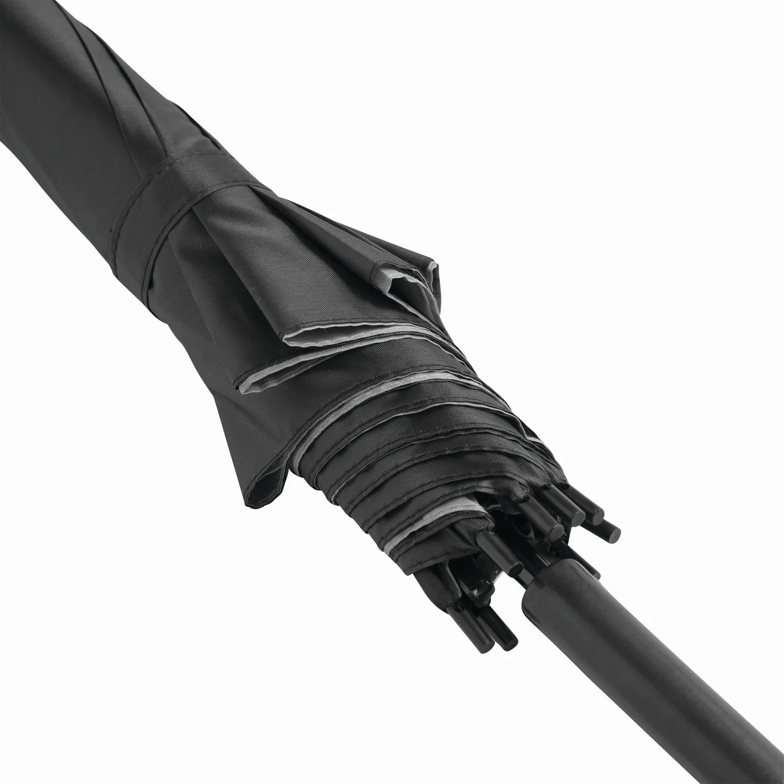 DOUBLY Umbrella, Automatik-Stockschirm, grau, schwarz – Bild 7