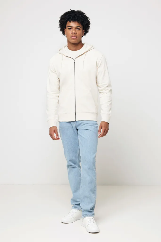 IQONIQ Abisko Zip-Kapuzenpullover aus recycelter Baumwolle, natural raw – Bild 5