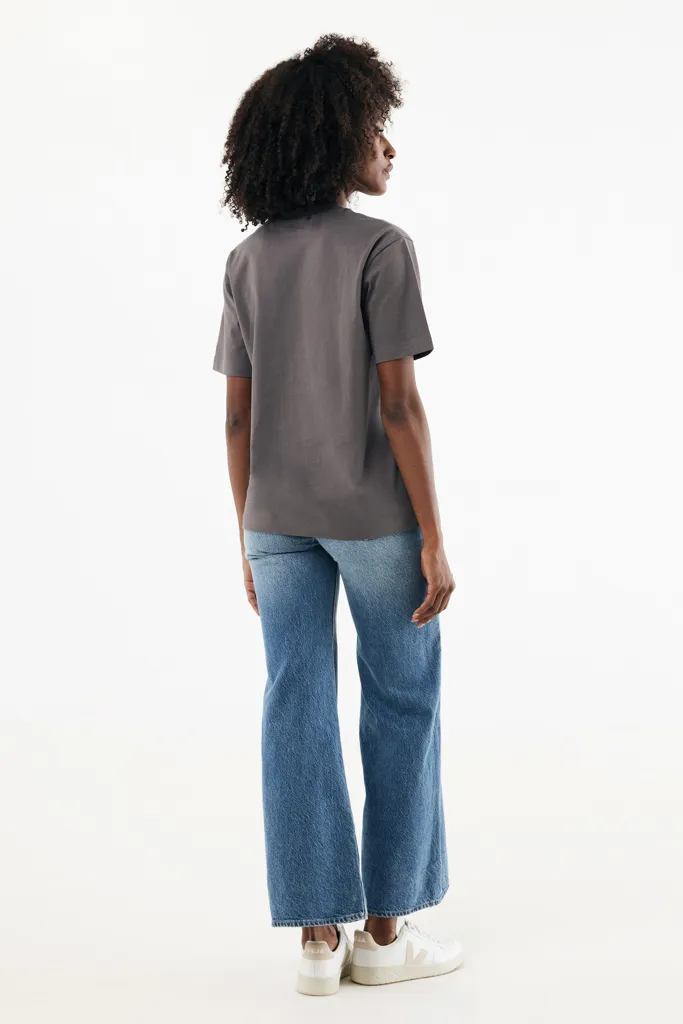 IQONIQ Nikko Heavyweight T-Shirt aus recycelter Baumwolle, anthrazit – Bild 7