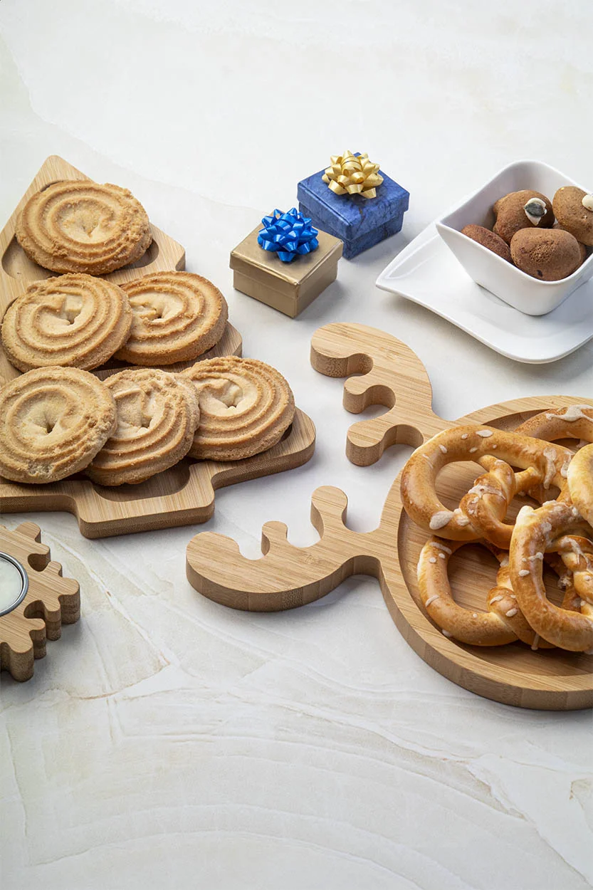 Weihnachtlicher Snackteller Kongle, natur – Bild 4