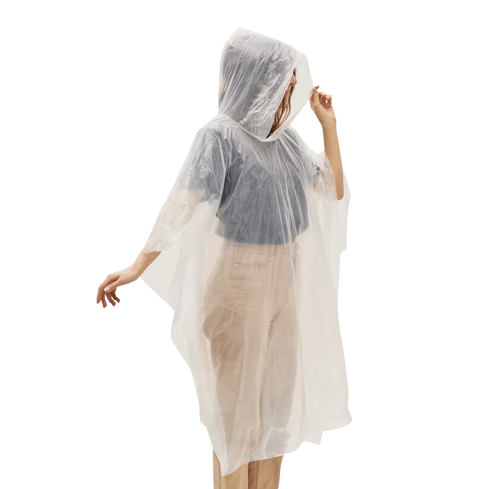 MECOZI SAFE - Regenponcho, rot – Bild 6