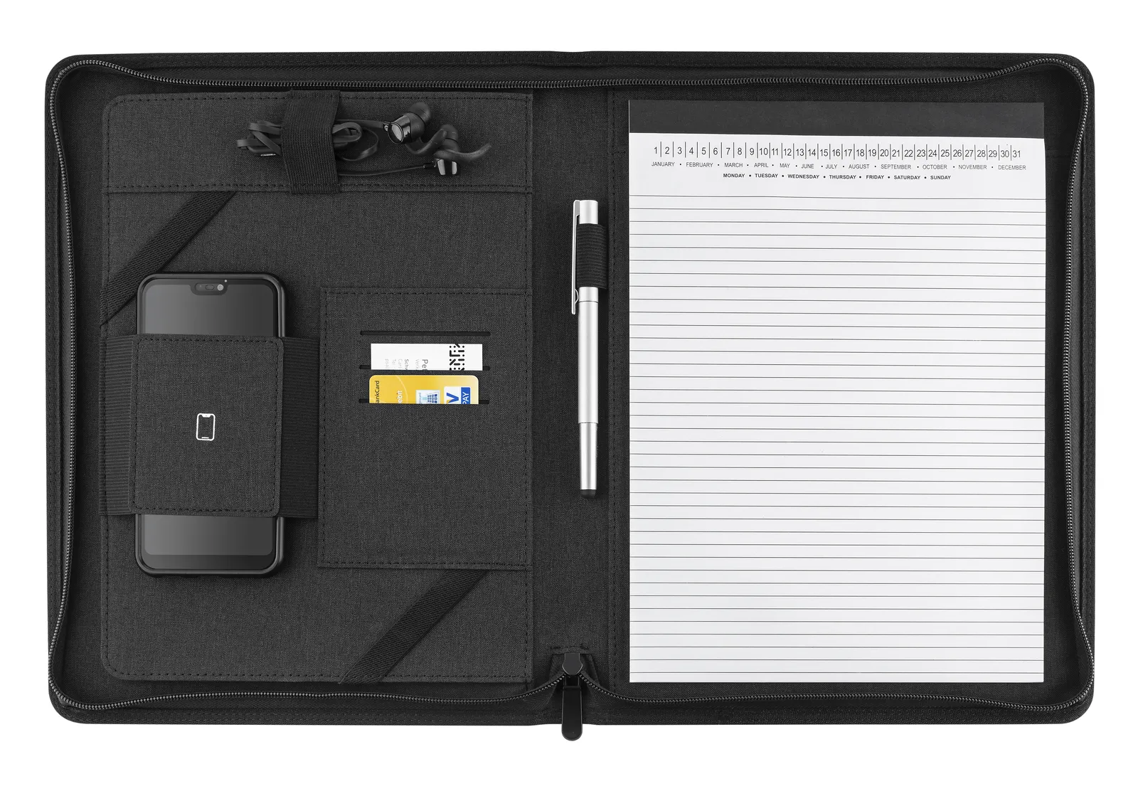 Executive Business Portefolio "Basic4" schwarz, schwarz – Bild 2