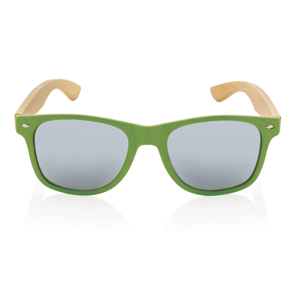 Sonnenbrille aus Bambus und RCS recyceltem Kunststoff, grün – Bild 2
