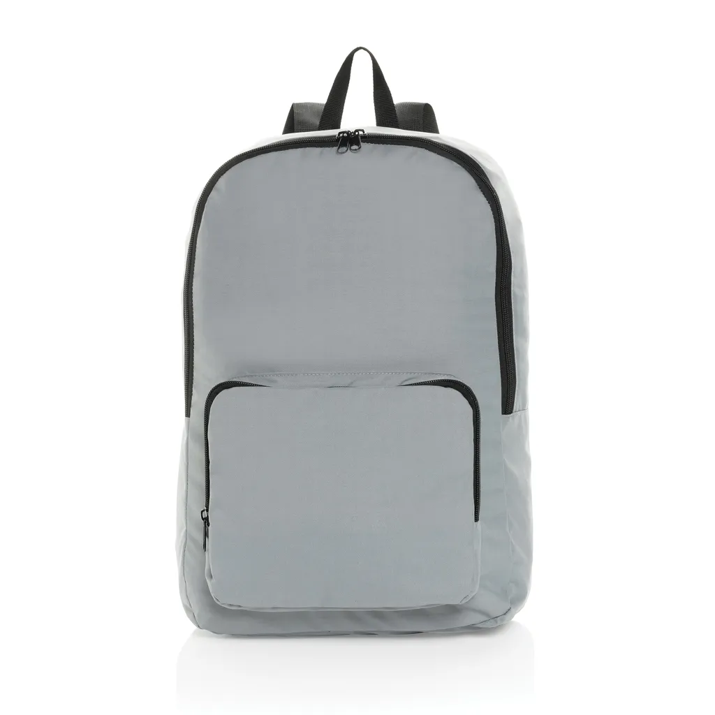 Dillon AWARE™ RPET faltbarer klassischer Rucksack, grau – Bild 2