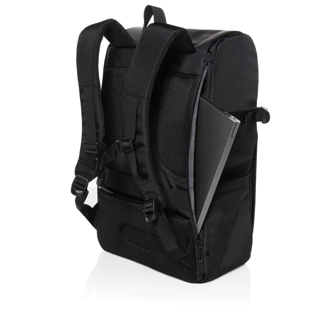 Pascal AWARE™ RPET Deluxe Weekend Rucksack, schwarz – Bild 5