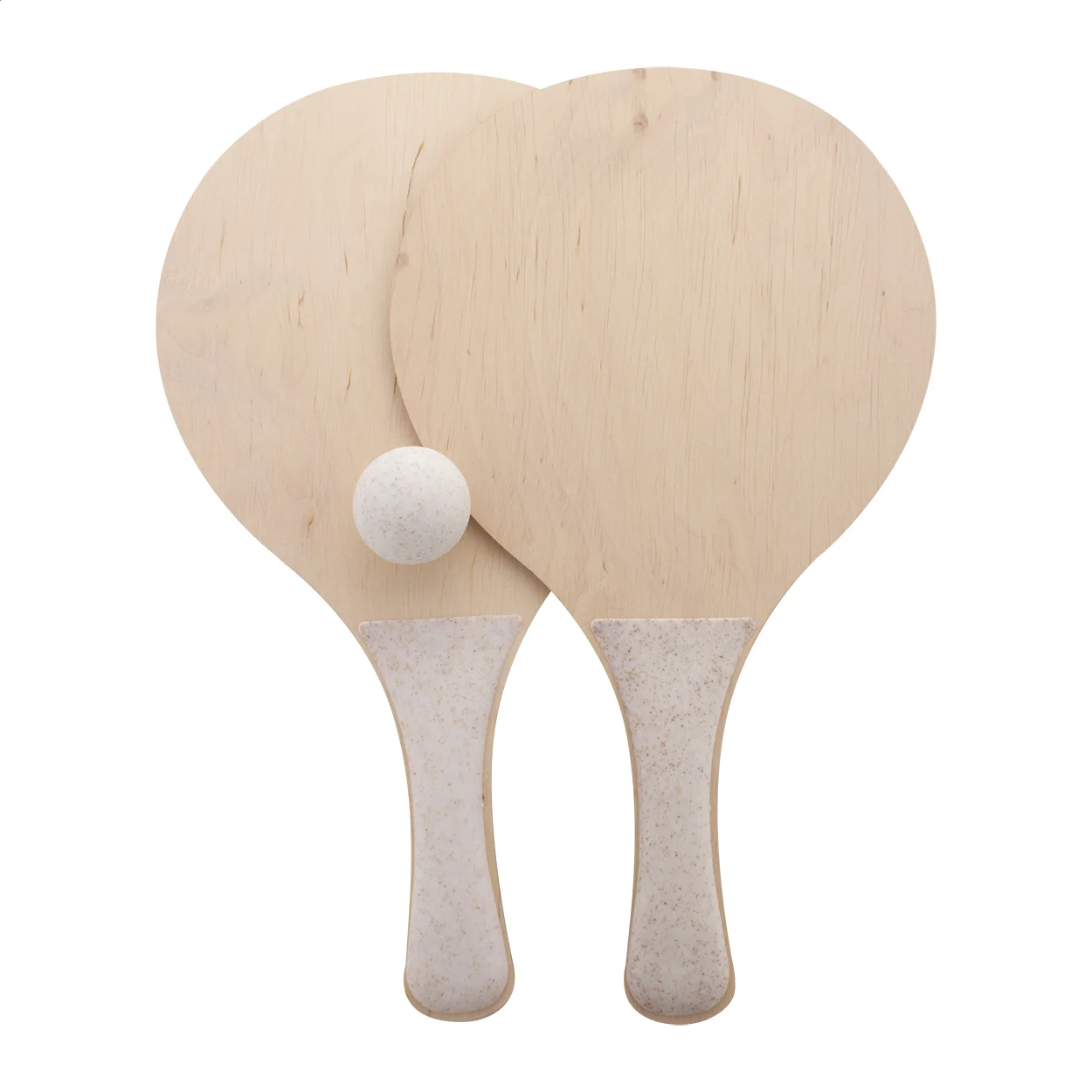 Individuelles Strandtennisset CreaShot, natur – Bild 2
