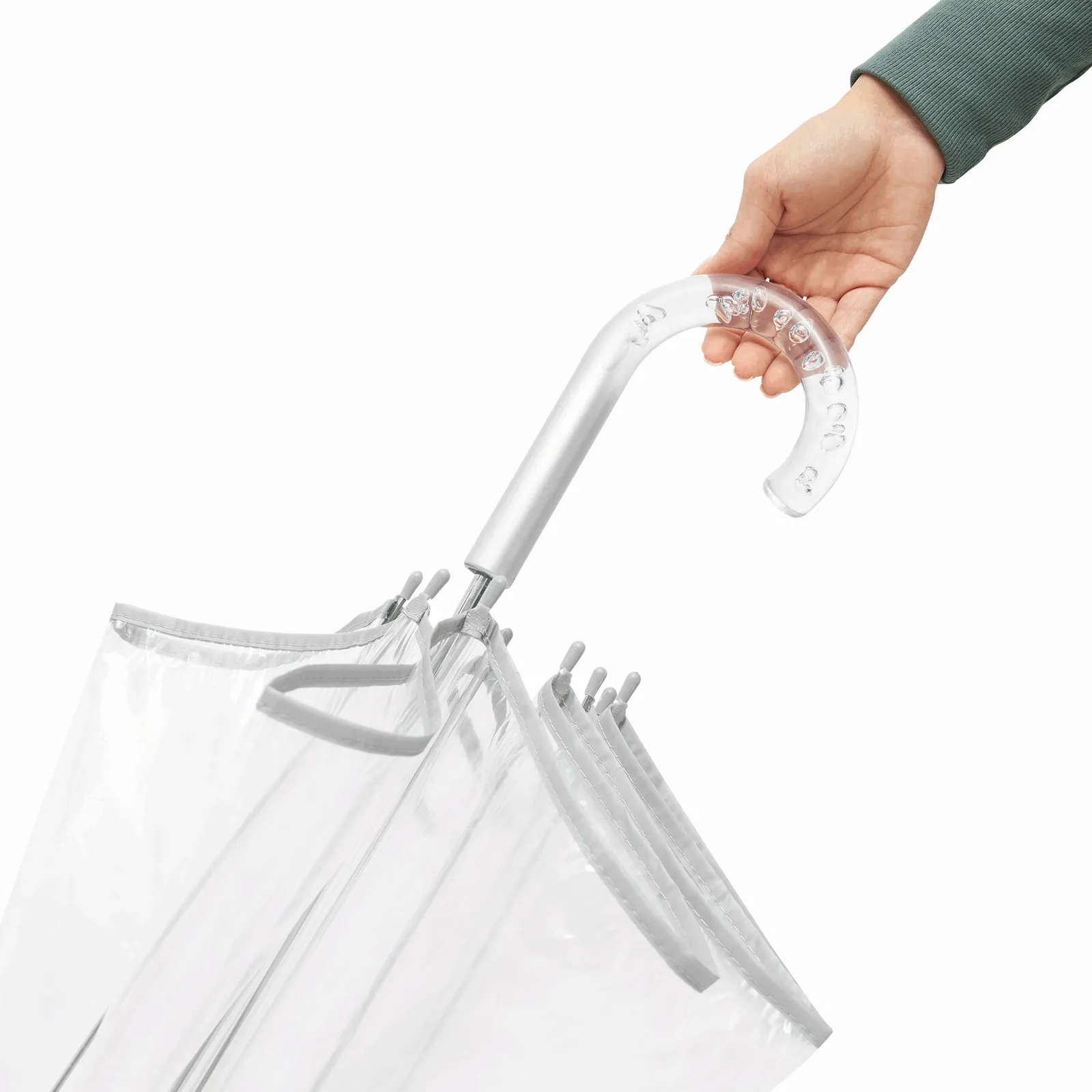 BELLEVUE Umbrella, Glockenschirm silber, transparent, silber, transparent – Bild 10