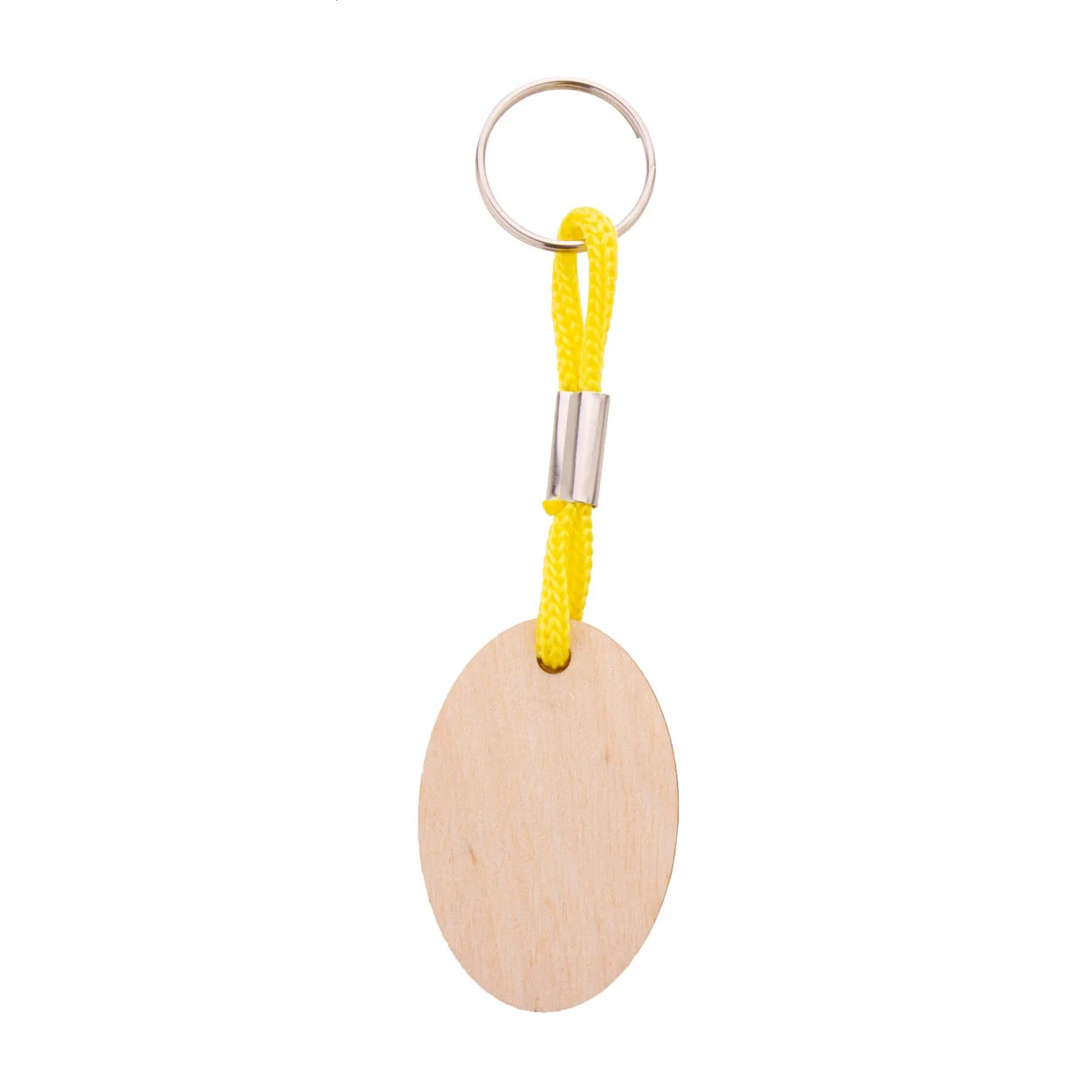Individueller Schlüsselanhänger Woody Plus B, gelb, natur – Bild 2