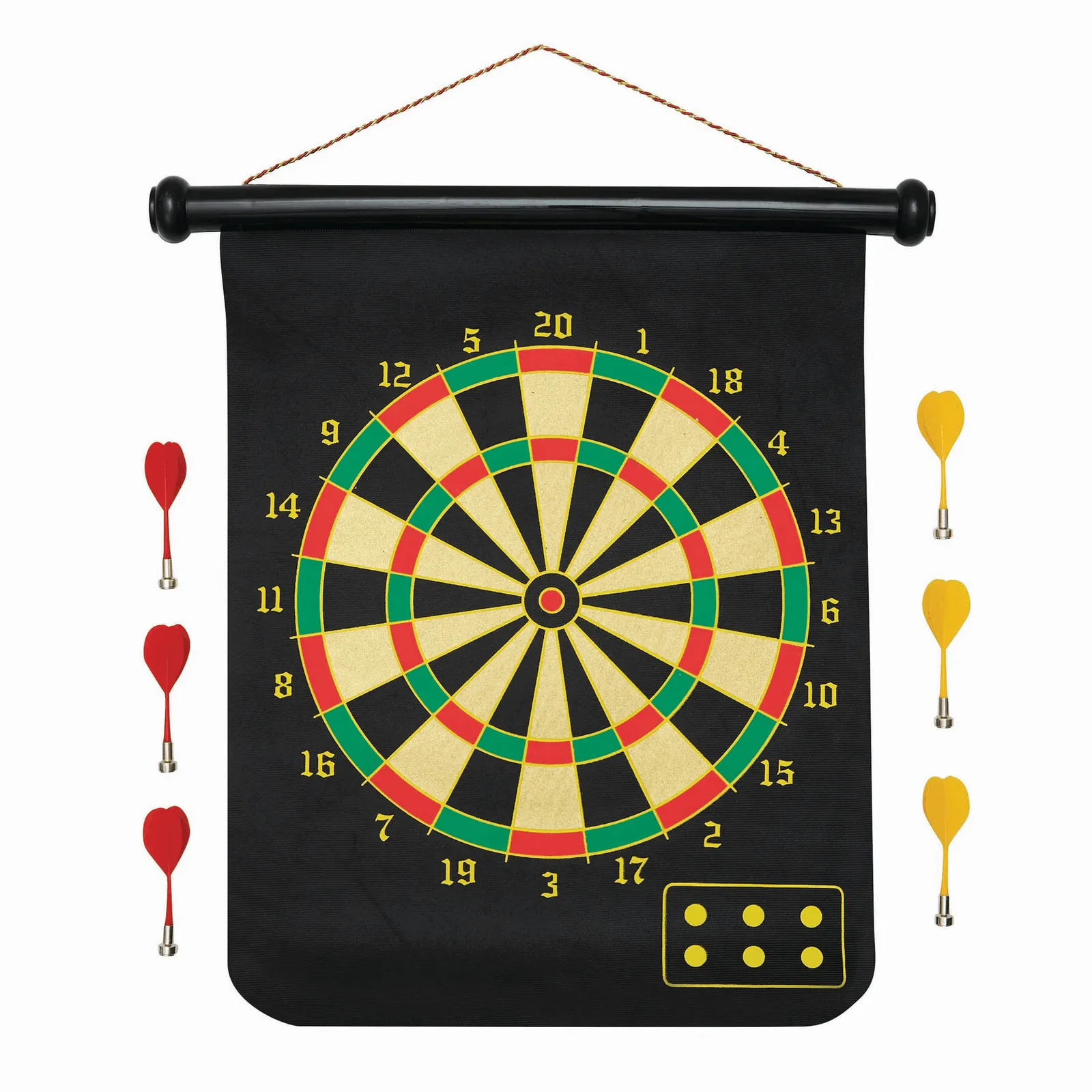 RAYMOND - Magnetisches Dartspiel schwarz, schwarz – Bild 2