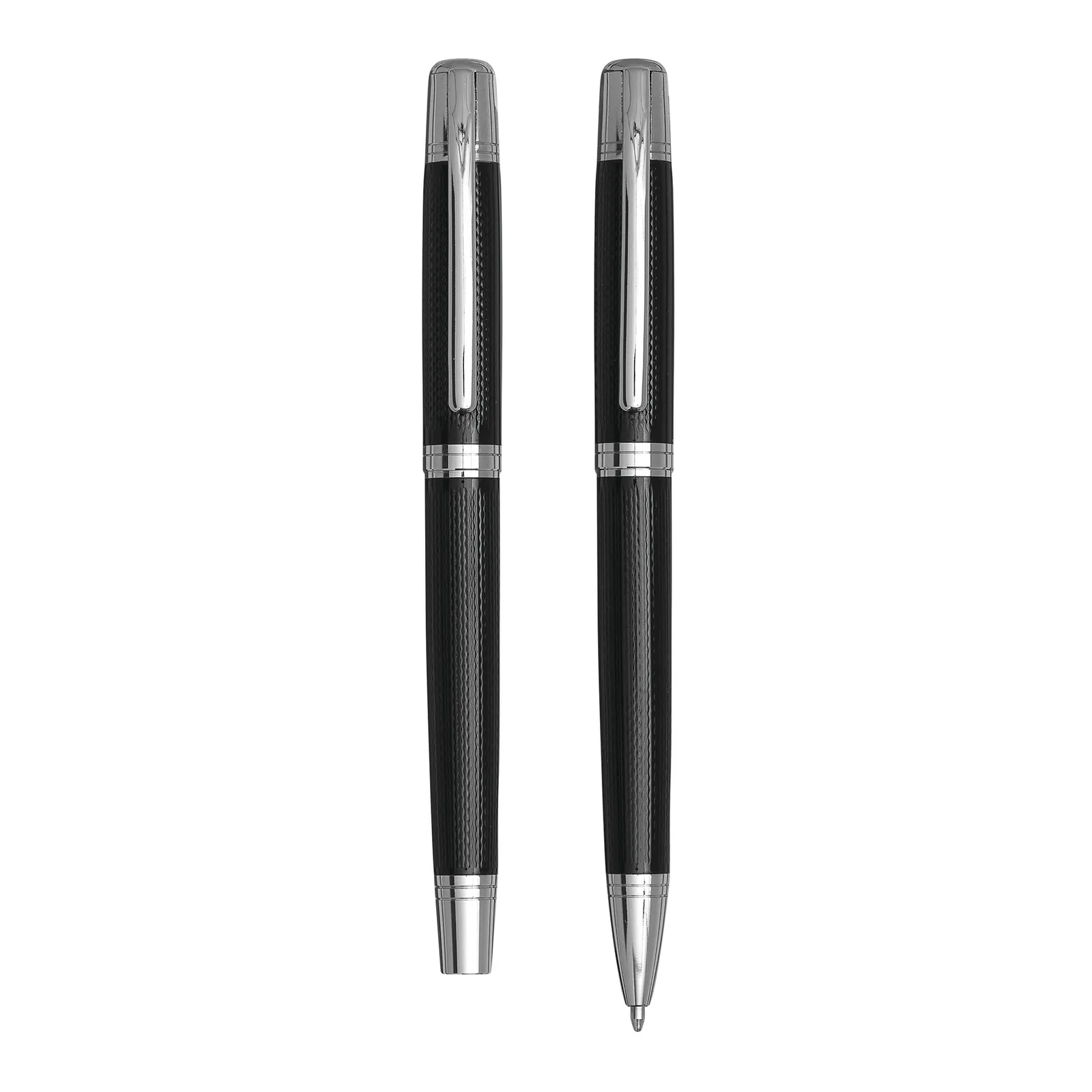 MANZONI - Schreibset schwarz, silber, schwarz, silber – Bild 2