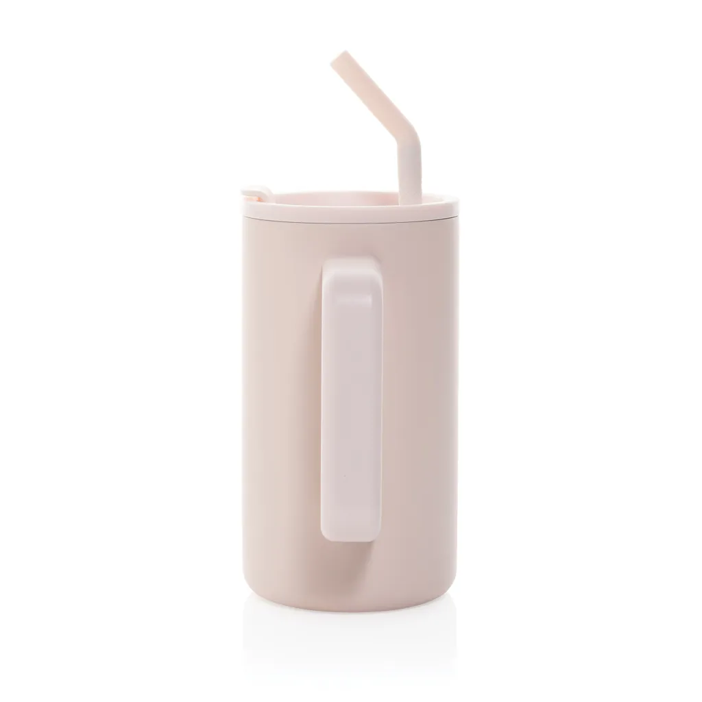 Cube Becher aus RCS recyceltem Stahl 800ml, rosa – Bild 4