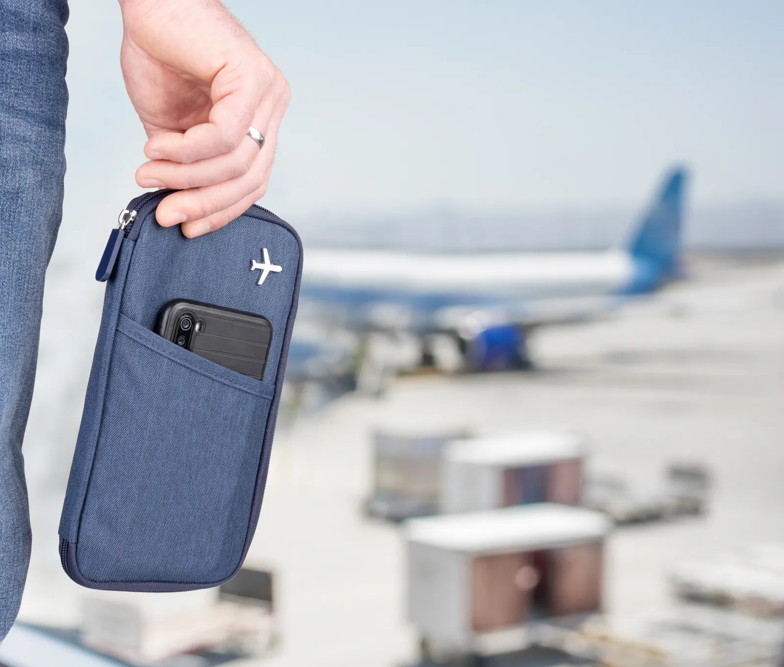 Etui SAFE FLIGHT dunkelblau/orange, dunkelblau/orange – Bild 6