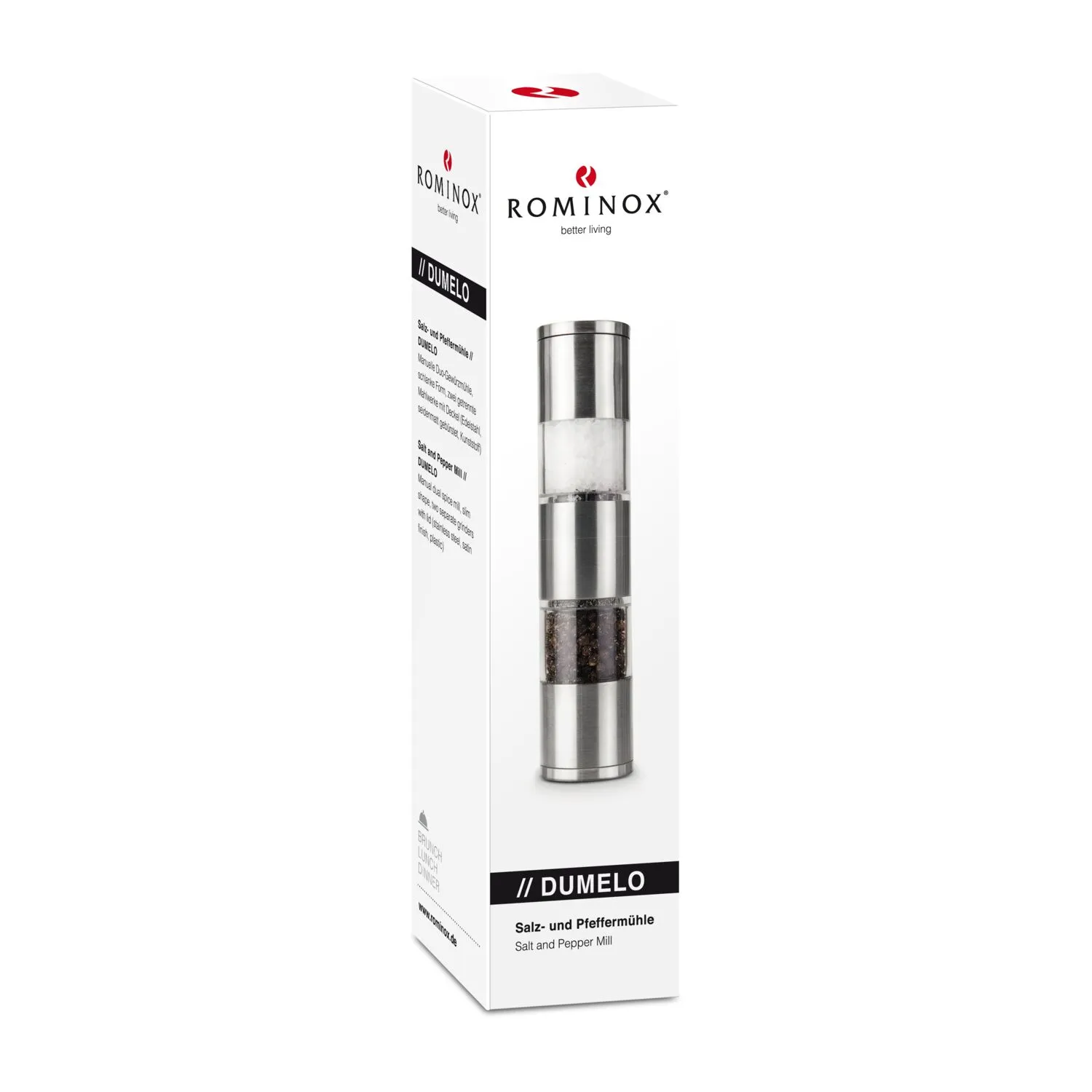 ROMINOX® Salz- und Pfeffermühle // Dumelo, silber – Bild 5