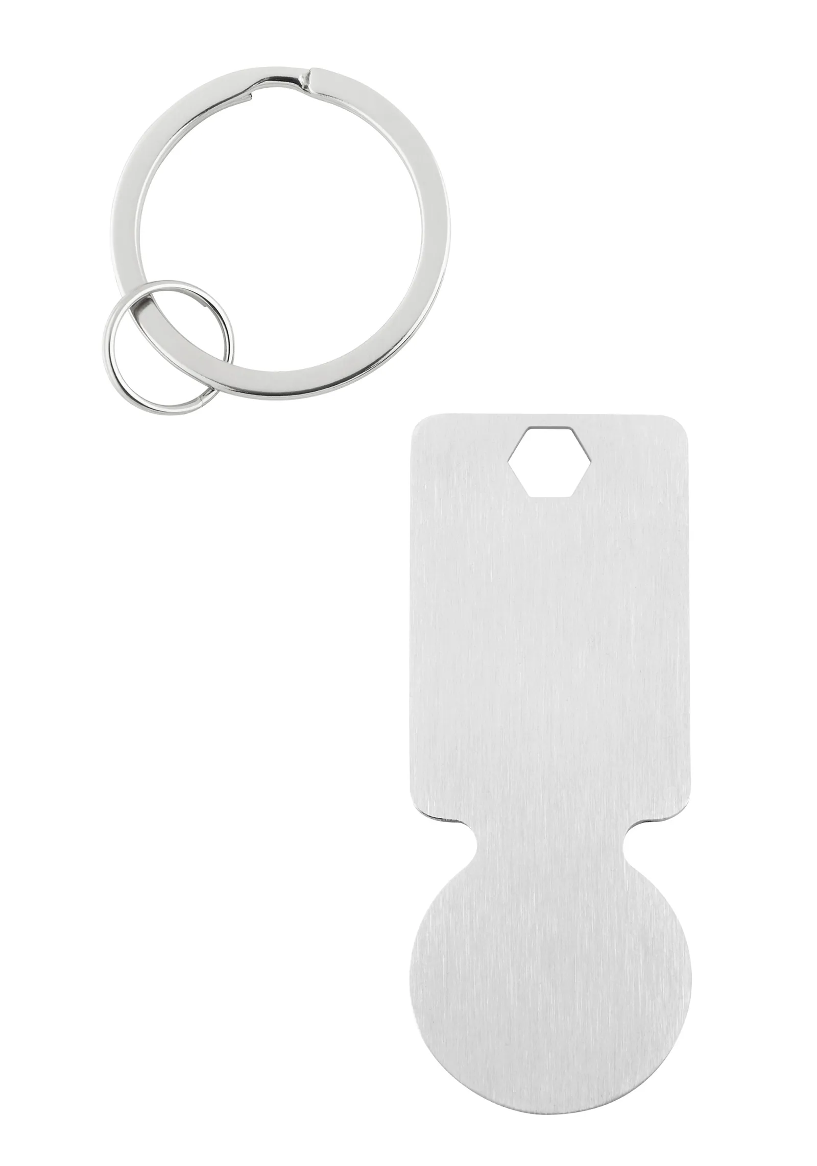 EK-Schlüsselanhänger "Style&Shop" silber