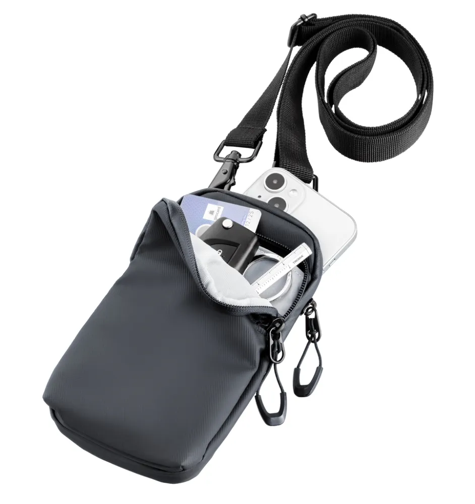 Smartphone Umhängetasche TROIKA BLACK SMARTBAG, schwarz – Bild 2