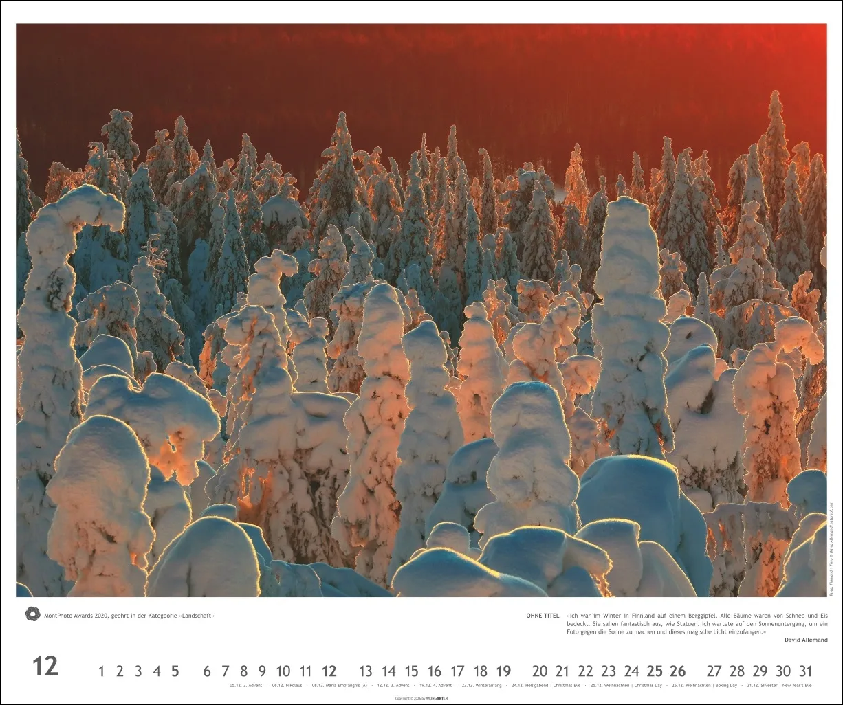 Meisterwerke der Natur Wandkalender 2027 – Bild 13