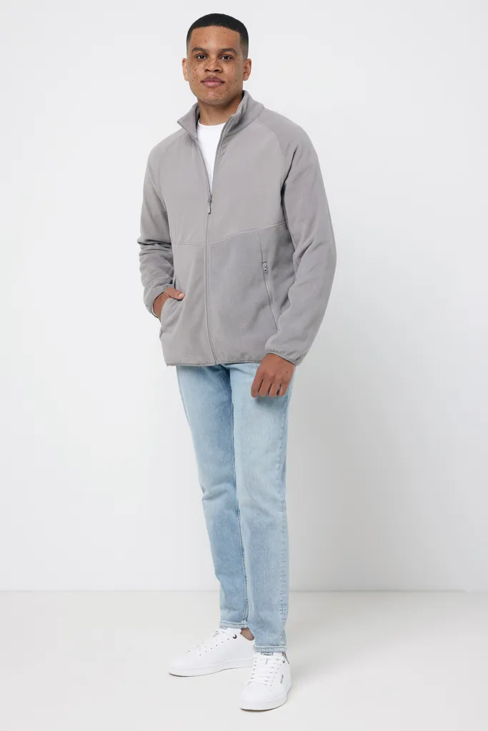 IQONIQ Talung Mikrofleece Jacke aus recyceltem Polyester, storm grey – Bild 4