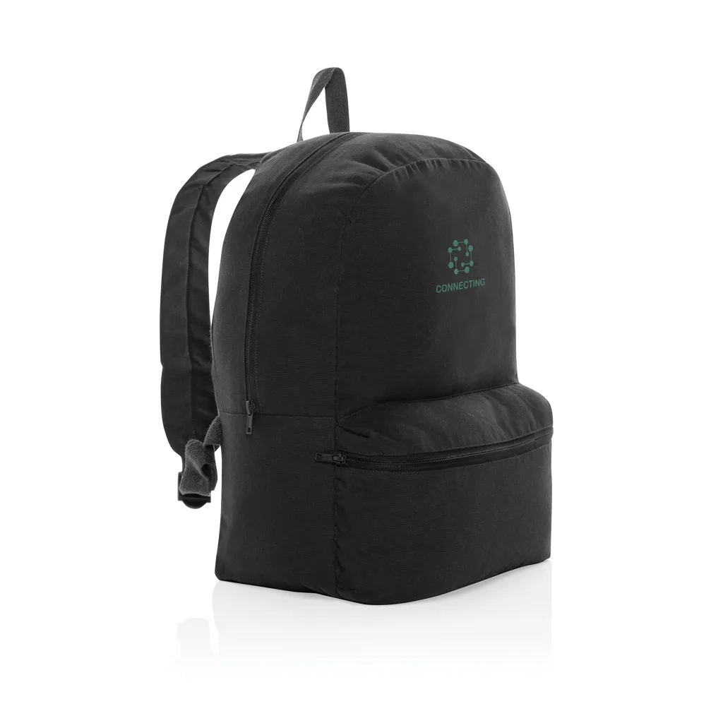 Impact Aware™ 285g/m² rCanvas-Rucksack, ungefärbt, schwarz – Bild 5