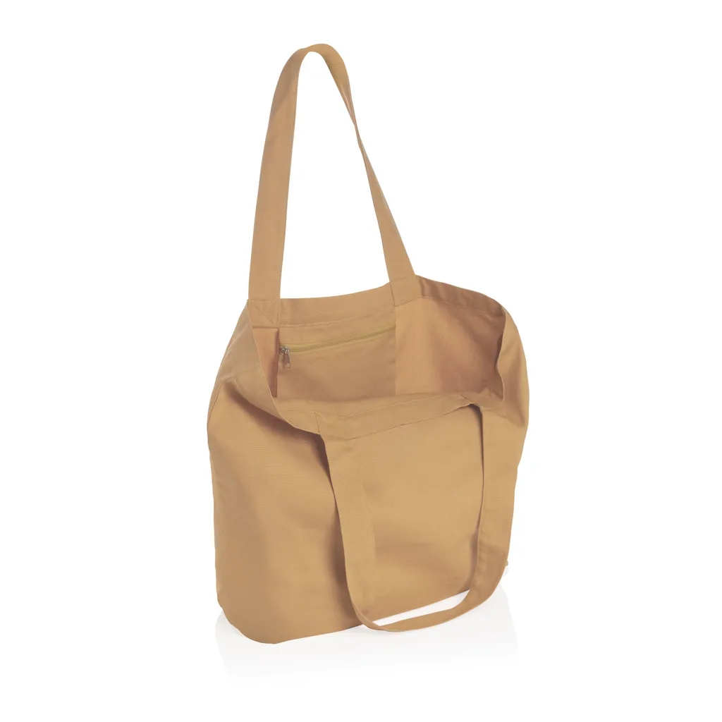 Impact Aware™ 240g/m² rcCanvas Shopper + Tasche, ungefärbt, braun – Bild 2