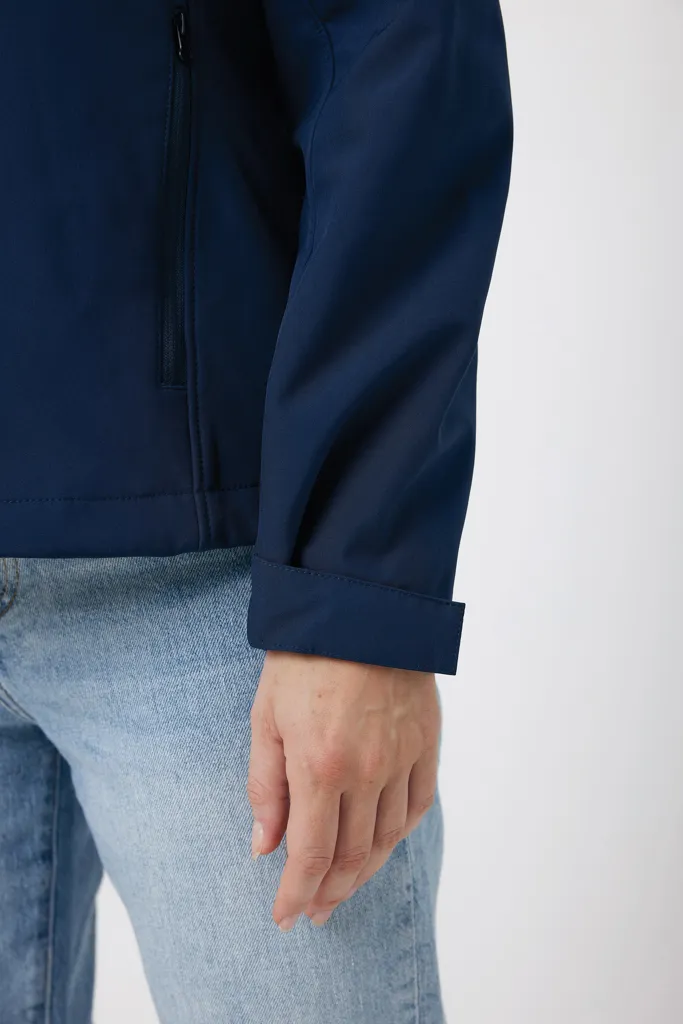 IQONIQ Makalu Herren Softshelljacke aus recyceltem Polyester, navy blau – Bild 7